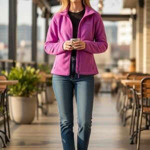 Columbia Vibrant Pink Fleece Jacket